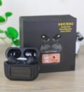 (Black) E9 Pro Smart Touch Screen ANC+ENC Wireless Earbuds - Image 2